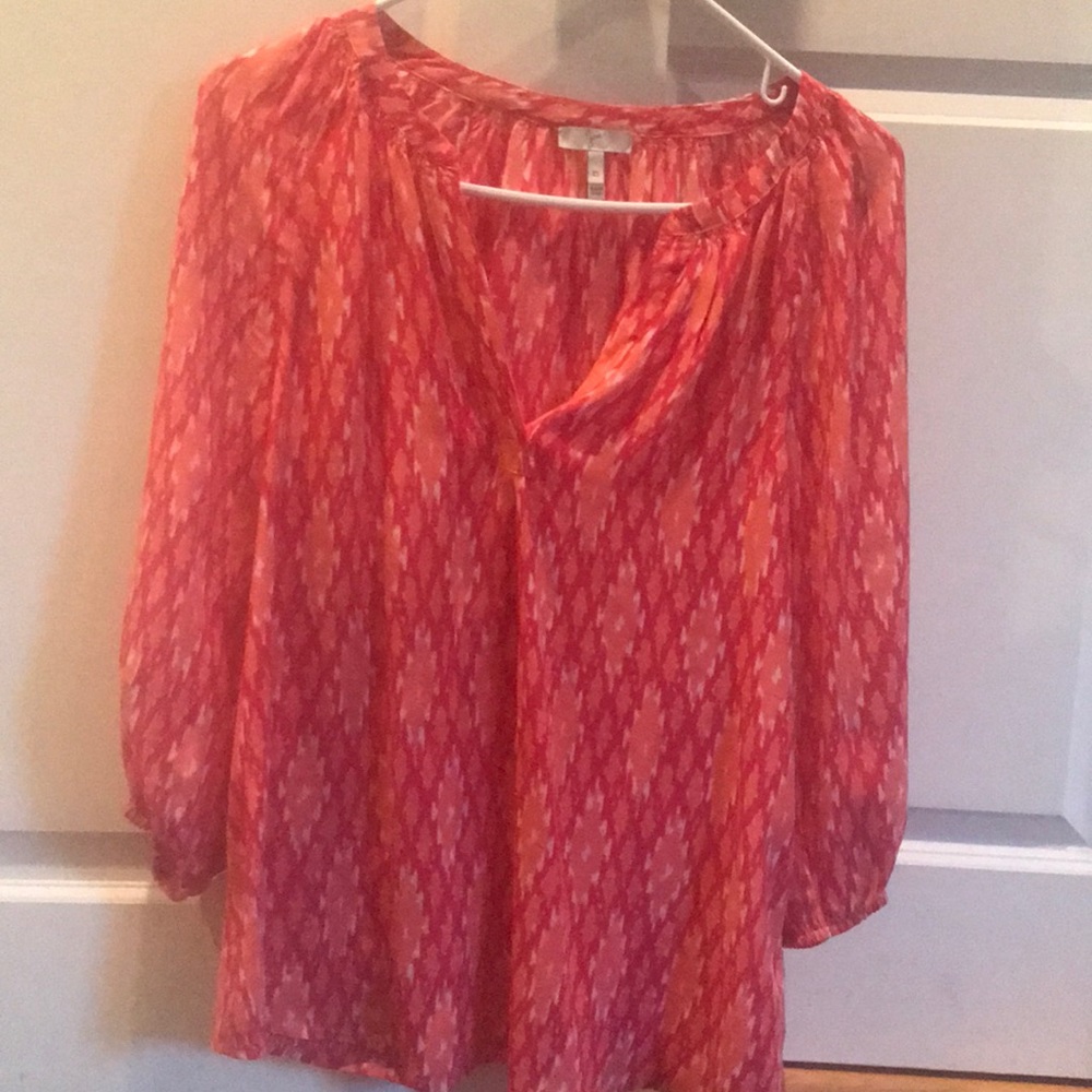 Festive silk Joie blouse
